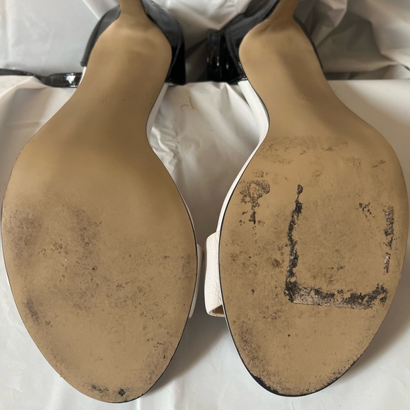 French Connection Heels Black and White Size 36EU 5.5 US women’s - Picture 2 of 4